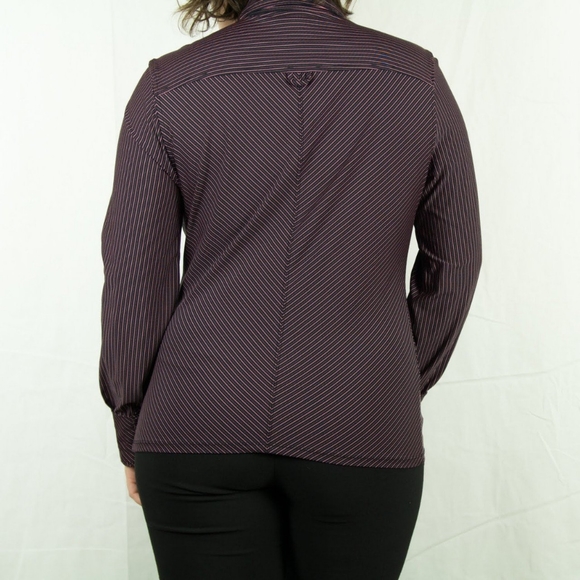 Striped Long-Sleeve Button-Up by Express - Picture 3 of 4